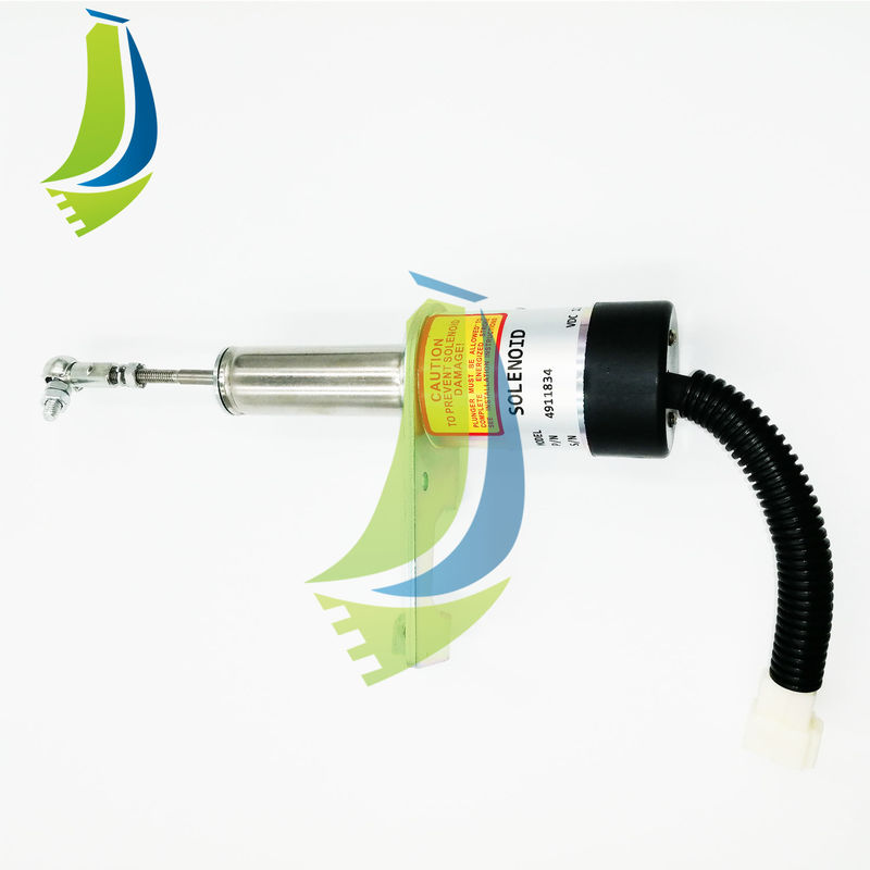 4911834 12V Diesel Engine Stop Solenoid Fuel Shutoff Valve for Engine Excavator Parts